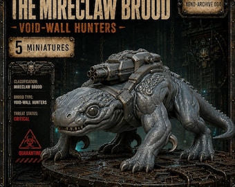 The Mireclaw Brood | 5 HGM Underworks Void-Wall Hunters | Resin Miniatures
