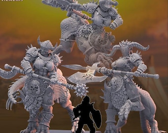 Ogre Dragoness Pack -  Across the Realms - Tabletop Wargaming for Grimdark | Alternative  | OPR Sci-Fi mini