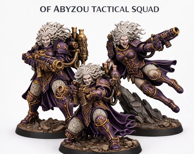Chaos Of Excess Daughters of Abyzou Tactical Armour Marble Legion HighlandGamingMinis Exclusive Range Tabletop Wargaming for Grimdark