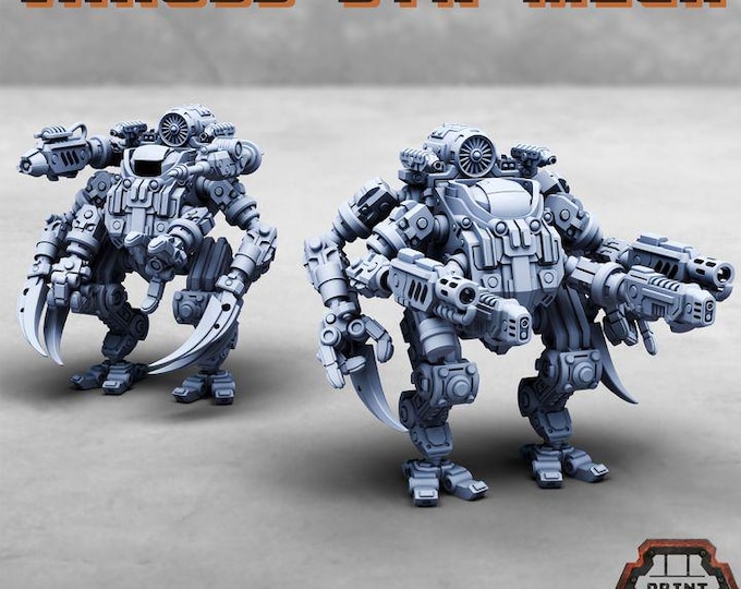 Vaross Syn Mech - Print Minis Licensed 28-32mm Resin Walker Miniature
