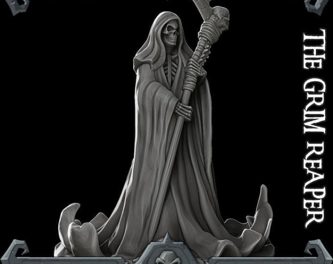 Grim Reaper - Fantasy Miniature  - Rocket Pig Games - Tabletop Wargaming for Grimdark | OPR Sci-Fi & Fantasy Resin Mini