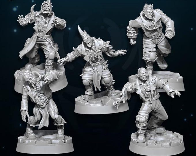 Chaos Plague Walkers - Miniatures - Wildmesh - Tabletop Wargaming for Grimdark | Alternative  | OPR Sci-Fi mini