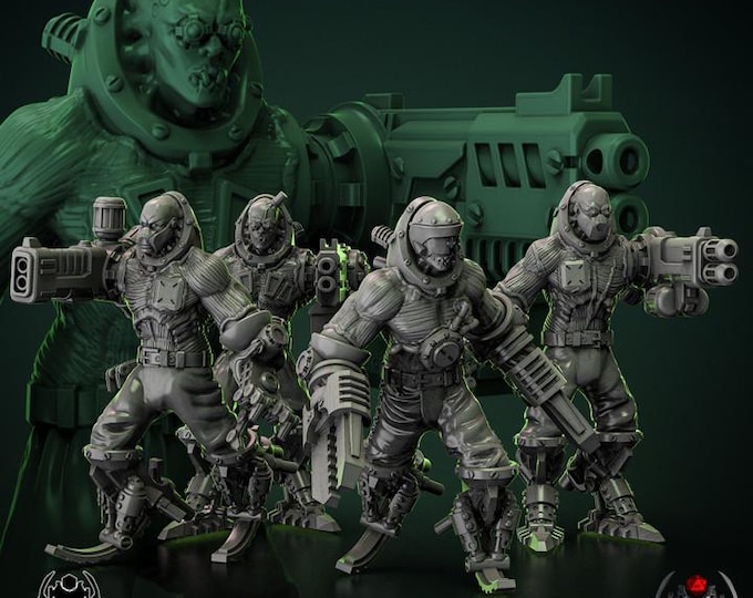 Biomechanoid squad - Eight Leg Miniatures - Tabletop Wargaming for Grimdark | Alternative  | OPR Sci-Fi mini