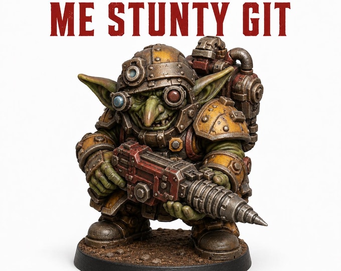 Me Not Gobbo Stunty Git | 32mm Sci-Fi Goblin Charity Resin Miniature | HGM Exclusive
