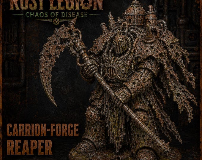 Carrion-Forge Reaper | Rust Legion / Chaos of Disease | HGM Exclusive 32mm Resin Character Miniature