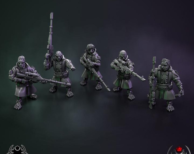 Space Rats Guard - for Sci-Fi Tabletop Wargames & TTRPG | Eight Legs Miniature