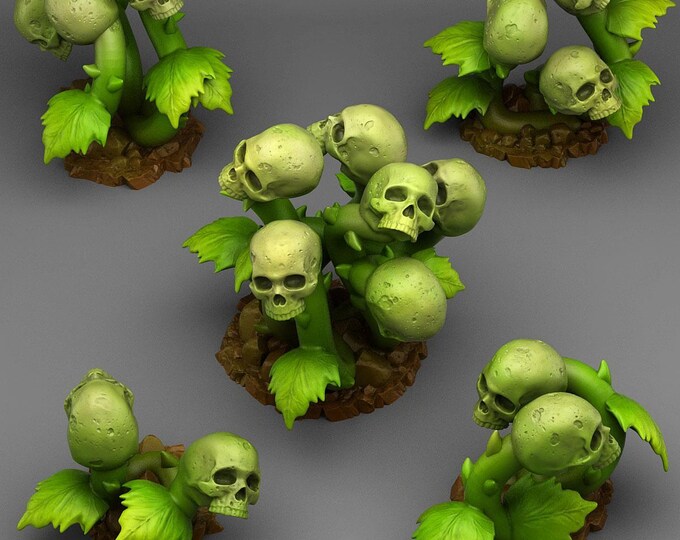 DeathBloom Plants Wargaming Terrain Objectives | Fantastic Plants and Rocks | PathFinder | Mini | Dungeons and Dragons | Fantasy