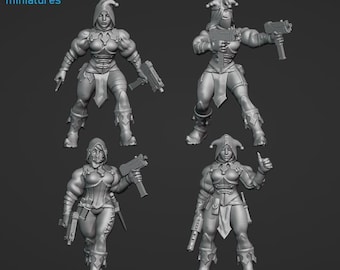 Murder Clown Initiates - Frigid Miniatures Grimdark Resin Miniature