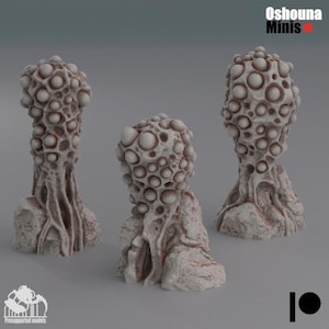 Terrain Egg Clusters - Oshounaminis - Deep Hive - Sci-Fi - Resin Vehicle
