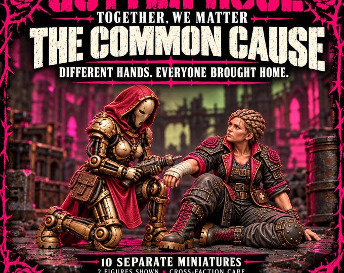 The Common Cause | Choose 1 of 10 or Full Set | Female Sci-Fi Rescue & Casualty Resin Miniatures | HGM Original