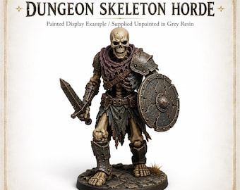 Dungeon Skeleton Horde - Monsters and Fantasy miniatures - Exclusive Highland Gaming Minis - Tabletop Grimdark OPR Sci-Fi