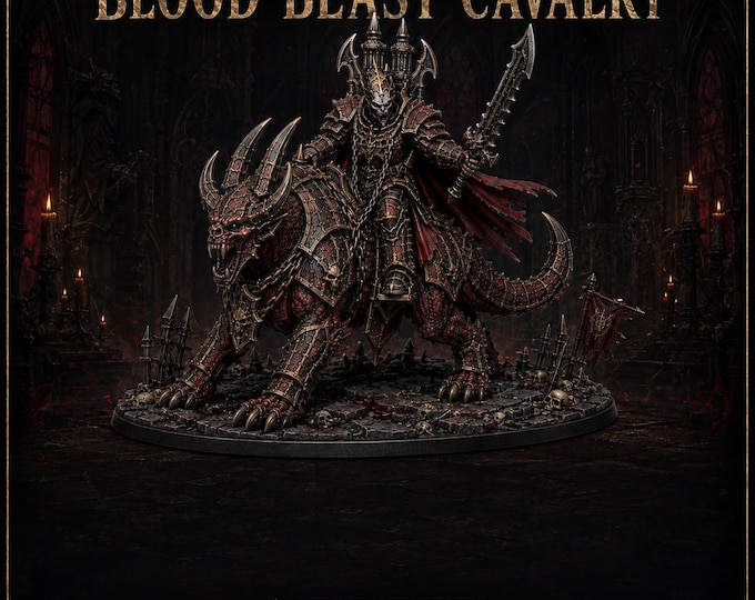 Thirstbound Blood-Beast Cavalry - 1, 3 or 6 Vampire Riders - HGM Exclusive