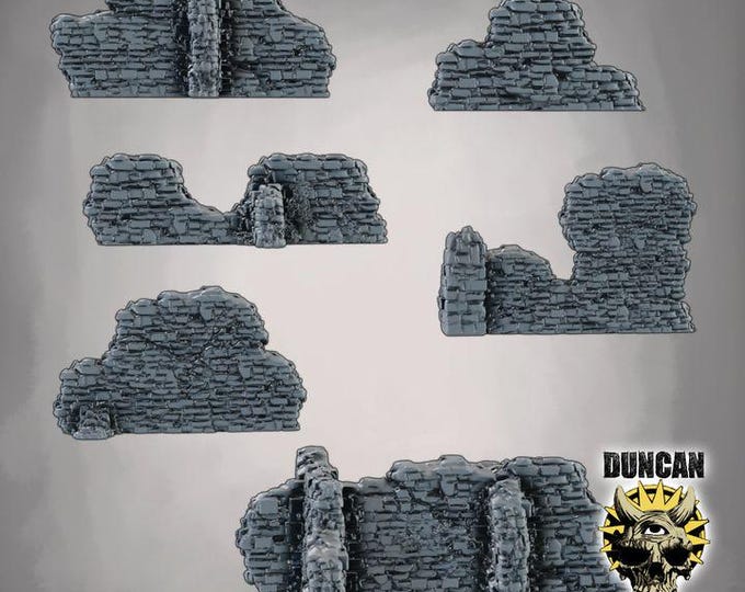 Walls High Ruins Terrain - Duncan Shadow - Tabletop Wargaming for Grimdark | OPR Sci-Fi & Fantasy