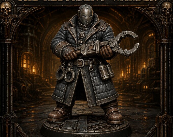 Restraint Warden - 28mm or 32mm Sci-Fi Resin Miniature - HGM Exclusive