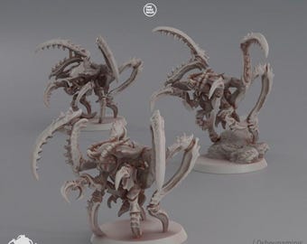 Leaper Shrimp (1-6) - Deep Hive - Oshounaminis - Tabletop wargaming miniature for Grimdark | OPR | Sci-fi | Alien Bug Proxy | Printed mini