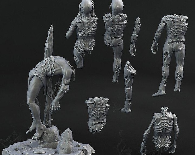 Cadavers and Corpses Miniatures - Print Your Monsters - Fantasy Grimdark D&D - Resin Miniature