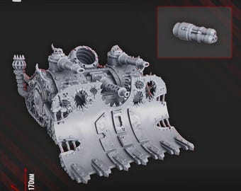 Pandemic Creeper Tank - DakkaDakka Licensed 28mm Resin Sci-Fi Vehicle Miniature