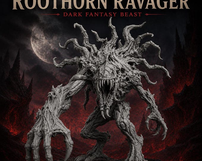 Roothorn Ravager - HGM Exclusive Resin Fantasy Monster Miniature