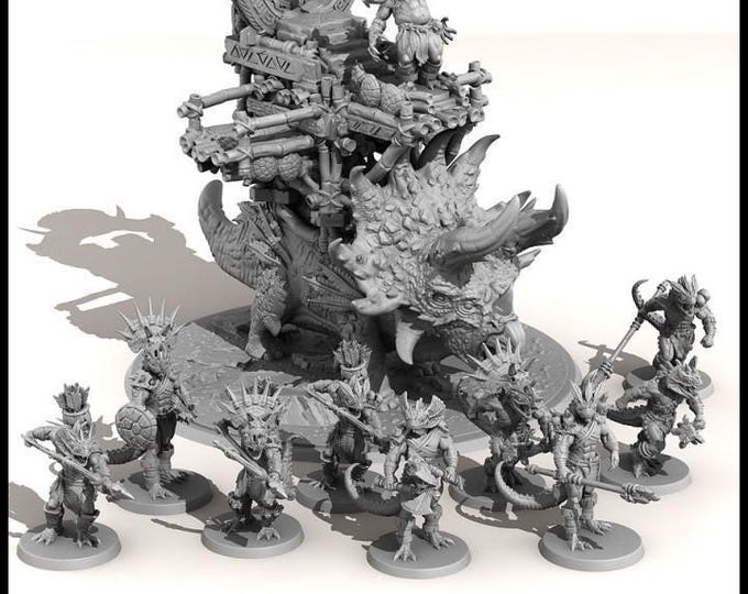 Lizardmen Guardians | Fantasy | Print your Monster