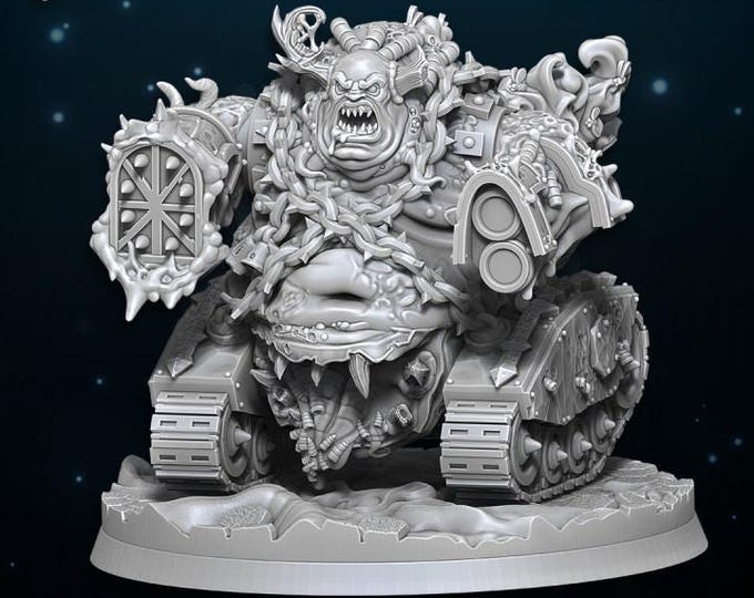 Plague Grinder - WildMesh - Chaos - Sci-Fi Grimdark Character Miniature