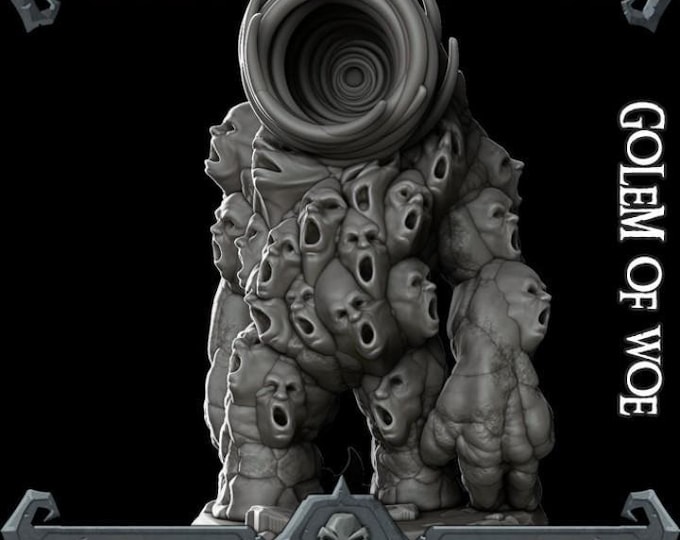Golem of Woe - Rocket Pig Games - Fantasy Resin Miniature