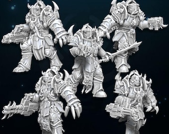 Annihilators of Excess (5) - WildMesh - Sons of Excess - Sci-Fi Grimdark Squad Miniatures
