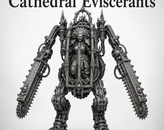 Fallen Sisters - Abyzou Engines Cathedral Eviscerants - Marble Legion - Highland Gaming Minis Exclusive Compatible with Legion Wars Grimdark