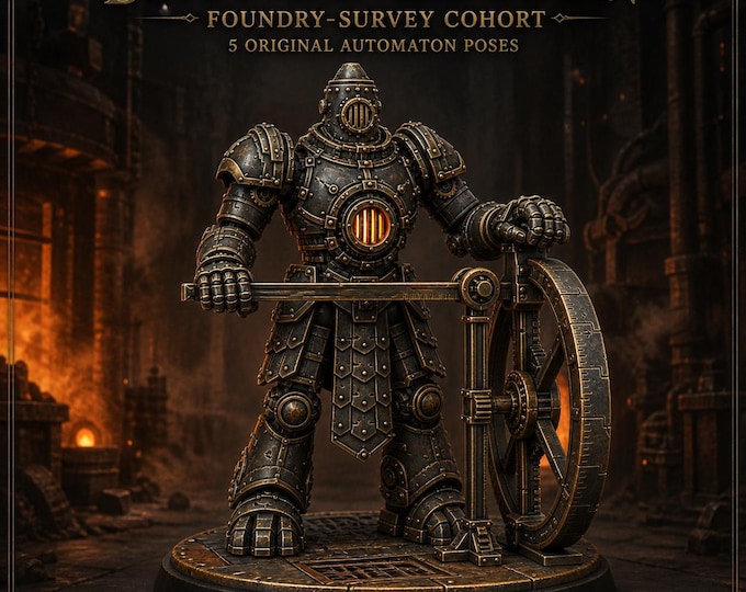 Bronze Legion Foundry-Survey Cohort | 5 Automaton Poses | HGM Resin Miniatures