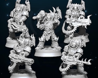 Chaos Eradicators of Excess Miniatures - Wildmesh - Tabletop wargaming miniature for Grimdark | OPR | Sci-fi | Chaos mini
