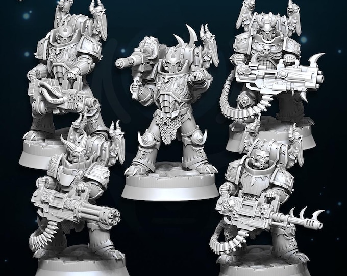 Chaos Eradicators of Excess Miniatures - Wildmesh - Tabletop wargaming miniature for Grimdark | OPR | Sci-fi | Chaos mini