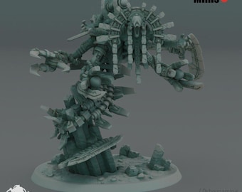 Doomed Empire Slithering Boss - Oshounaminis Licensed Resin Sci-Fi Monster Miniature