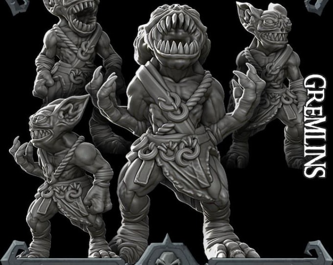 Gremlins Tusklands - Fantasy Miniatures  - Rocket Pig Games - Tabletop Wargaming for Grimdark | OPR Sci-Fi & Fantasy Resin Mini