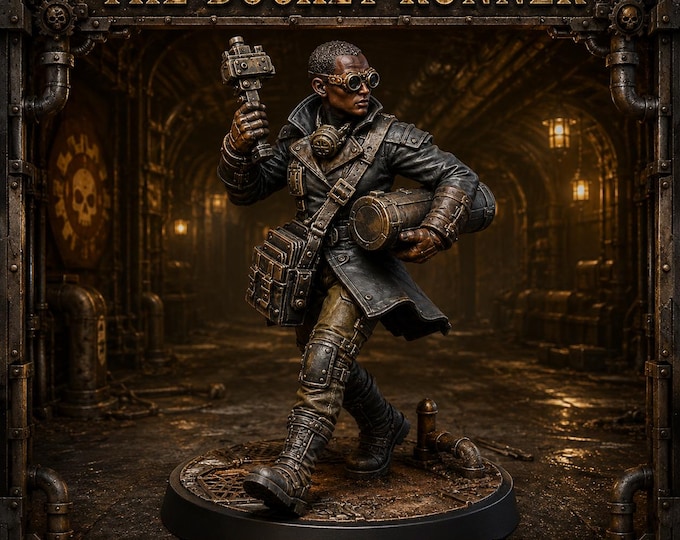 Docket Runner - 28mm or 32mm Sci-Fi Resin Miniature - HGM Exclusive