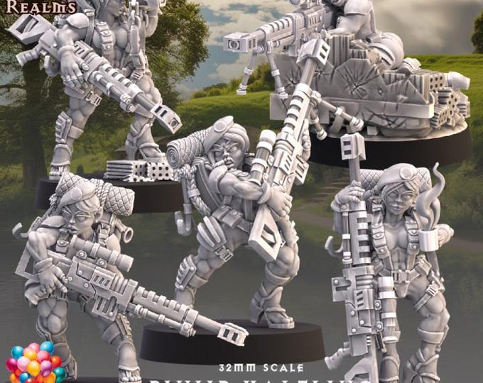 Halfling Snipers Female -  Across the Realms - Tabletop Wargaming for Grimdark | Alternative  | OPR Sci-Fi mini