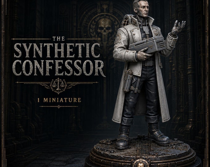 The Synthetic Confessor 32mm Android Resin Miniature – Legends of Judgement – HGM Exclusive