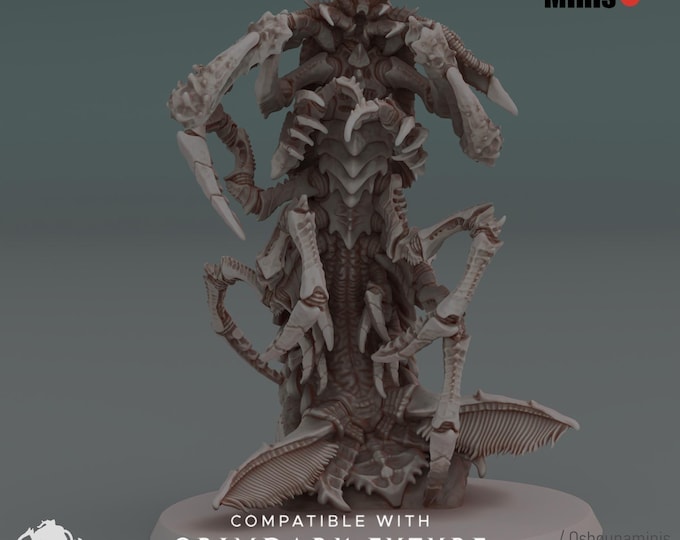 Great Leviathan - Miniature - Deep Hive - 100mm Base - for Tabletop Wargaming | New March 25' Release by Oshounaminis | GrimDark OPR SciFi