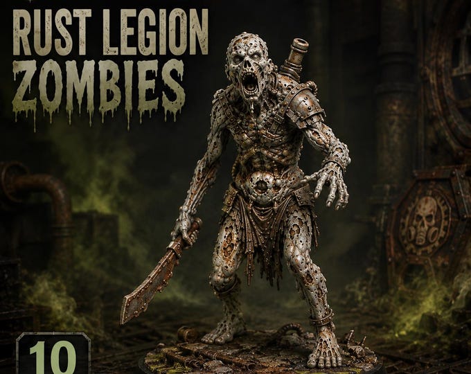 Rust Legion Zombies | 5, 10 or 20 Resin Sci-Fi Undead Miniatures | HGM Exclusive