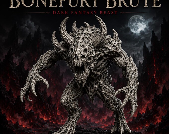 Bonefury Brute - HGM Exclusive Resin Dark Fantasy Monster Miniature