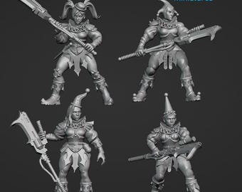 Murder Clown Bullies - Frigid Miniatures - Tabletop Wargaming for Grimdark | Alternative  | OPR Sci-Fi mini