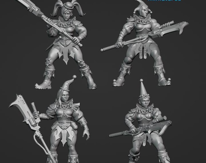 Murder Clown Bullies - Frigid Miniatures - Tabletop Wargaming for Grimdark | Alternative  | OPR Sci-Fi mini