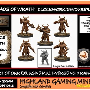 Clockwork Devourers of Wrath - Bronze Legion - Highland Gaming Minis Exclusive - Sci-Fi Resin Squad