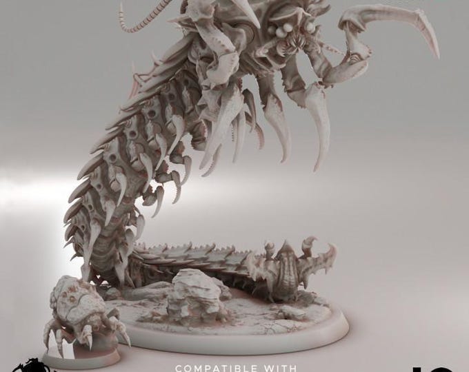 Centipede Queen - Oshounaminis - Deep Hive - Sci-Fi - Resin Vehicle