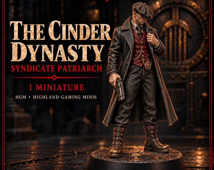 The Cinder Dynasty | 32mm Syndicate Patriarch Resin Miniature | Legends of Crime | HGM Exclusive
