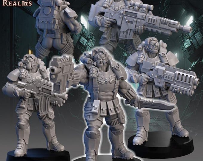 Space Marine Scouts - Across the Realms - Tabletop Wargaming for Grimdark | Alternative  | OPR Sci-Fi mini