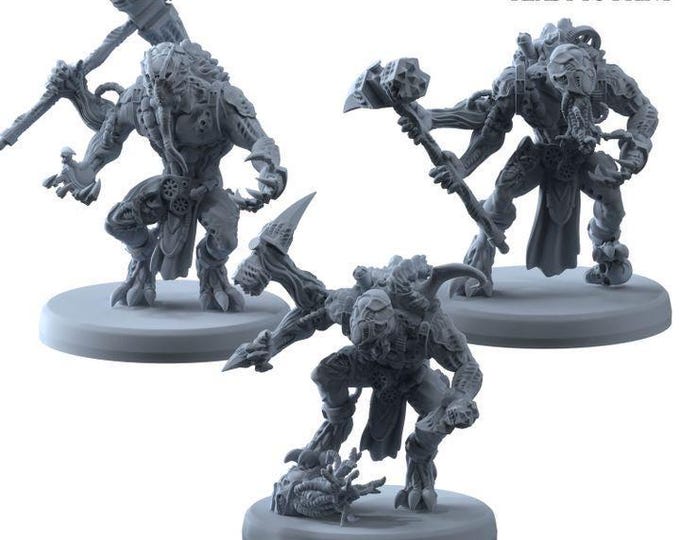 Aborant Abominations - Genetist Fleshsculptor - Printerra Studios - Tabletop Wargaming Miniature for Grimdark | OPR | Sci-fi