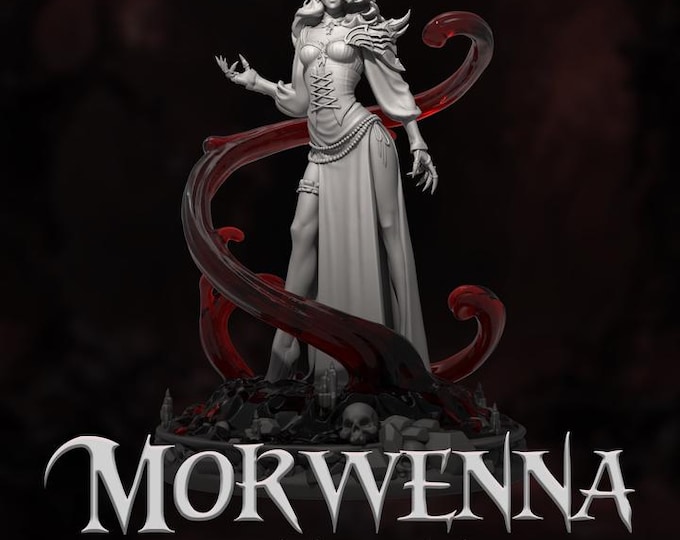Morwenna Fantasy Miniature for Sci-Fi Wargames & TTRPG DnD Fantasy Tabletop Wargaming | Dungeons and Maidens mini