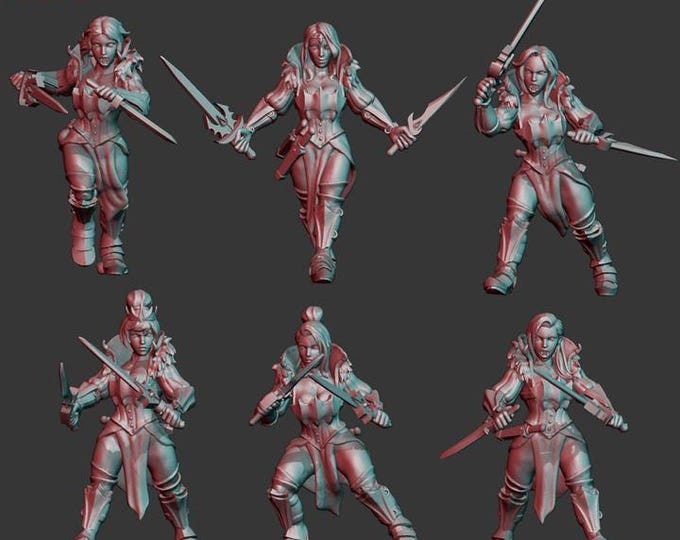 Vampire Handmaidens - Frigid Miniatures - Tabletop Wargaming for Grimdark | Alternative  | OPR Sci-Fi mini