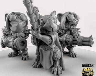 Mousle Weapon Team | Duncan Shadow| PathFinder | Mini | Tabletop Wargaming | Dungeons and Dragons | Resin | Fantasy | RPG