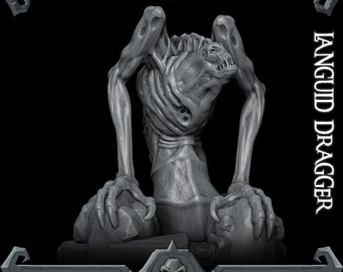 Languid Dragger - Rocket Pig Games - Tabletop Wargaming for Grimdark | OPR Sci-Fi & Fantasy Resin Mini
