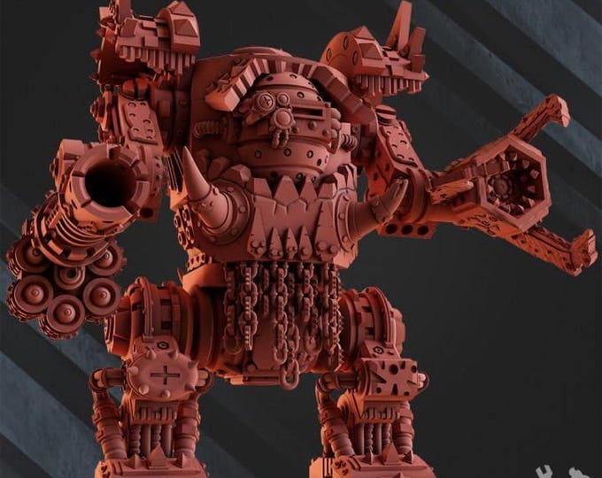 Ork Deff Box Boss Space Orks - Grimdark - DakkaDakka - Fantasy Resin Miniature